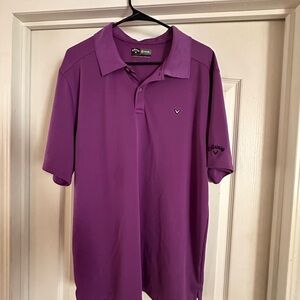Callaway Purple Polo Shirt Classic Style